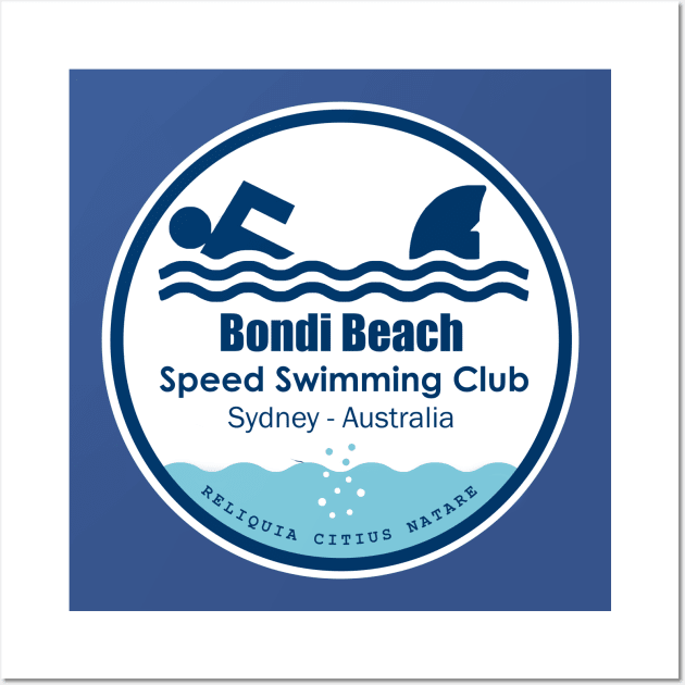 Bondi Beach Speed Swimming Club Wall Art by Made by Henning